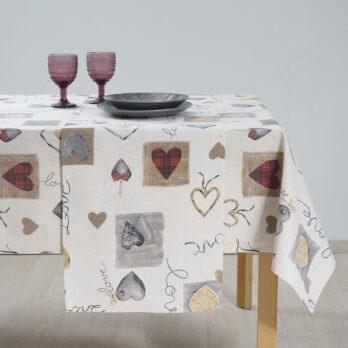 Καρέ Σύμμεικτο Βαμβάκι με Σχέδιο 5243