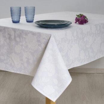 Τραπεζομάντηλο Βαμβακερό Αλέκιαστο με Σχέδιο 5801