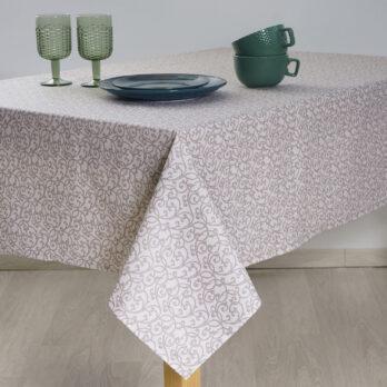 Τραπεζομάντηλο Βαμβακερό Αλέκιαστο με Σχέδιο 5810