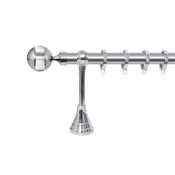 Κουρτινόξυλο Σειρά Α Νο 5 Φ25 Νίκελ Ματ / Χρώμιο