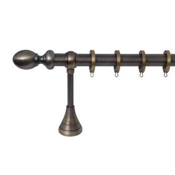 Κουρτινόξυλο Σειρά Α Νο 6 Φ25 Οξειδέ