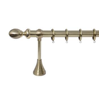 Κουρτινόξυλο Σειρά Α Νο 6 Φ25 Χρυσό Ματ