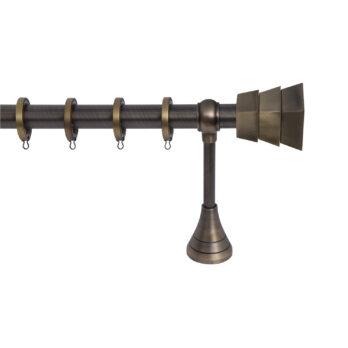 Κουρτινόξυλο Σειρά Α Νο 8 Φ25 Οξειδέ