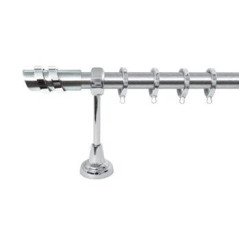 Κουρτινόξυλο Σειρά Β Νο 4 Φ25 Νίκελ Ματ / Χρώμιο