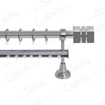 Κουρτινόξυλο Διπλό με Σιδηρόδρομο Σειρά Γ Νο 1 Φ25 Νίκελ Μα2