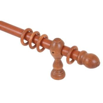 Ξύλινο Κουρτινόξυλο Φ28 Κερασί