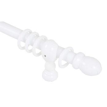 Ξύλινο Κουρτινόξυλο Φ35 Λευκό