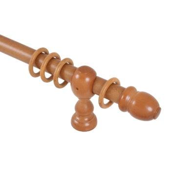 Ξύλινο Κουρτινόξυλο Φ35 Μελί