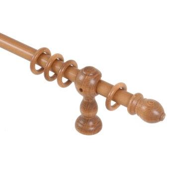 Ξύλινο Κουρτινόξυλο Φ23 Μελί